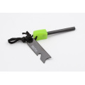 Luminous ferro rod fire starter with handle glow in the dark,Outdoor magnesium flint fire starter with luminous handle